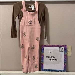 Modern Moments Kids Pink Overalls